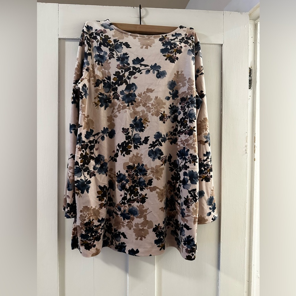 Pure Jill Long Sleeve Floral Top